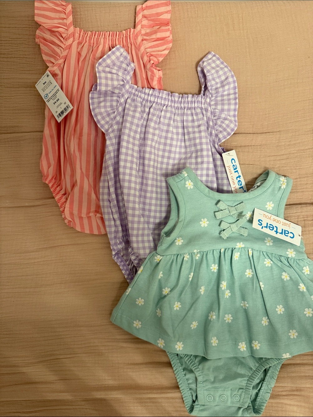 NWT (3) Carters Onsies